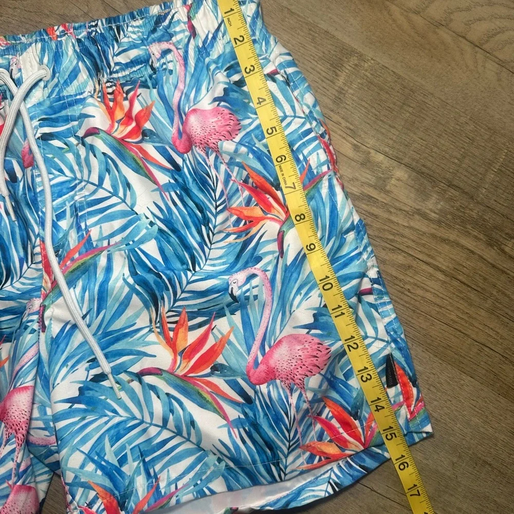 RING OF FIRE Men's Tropical Ocean Pool Shorts Size‎ Medium EUC